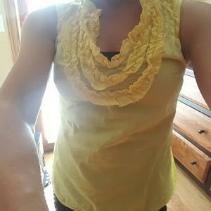 Yellow tank blouse