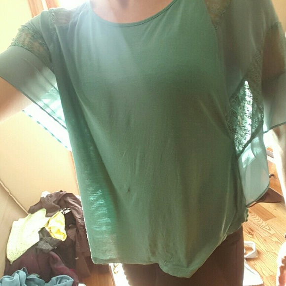 Teal blouse