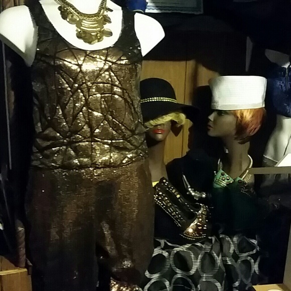 Sassy Sequence brown pant set