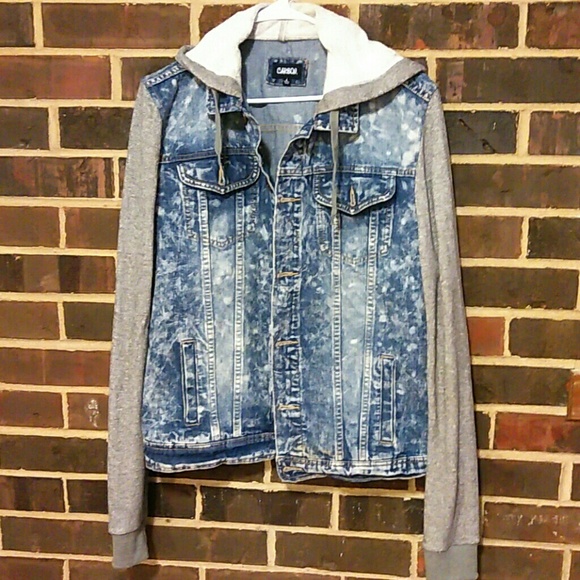 Carbon washed denim sweatshirt jacket !! 😎🤗