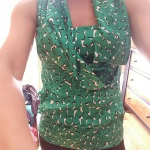 Green dress blouse