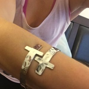 Beautiful cross cuff bracelet