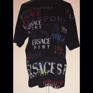 Black Versace Sport Logo T-Shirt