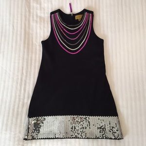 Nicole Miller Girls Pink Sequin Dress