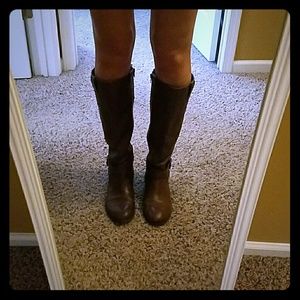 Marc Fisher brown leather boots