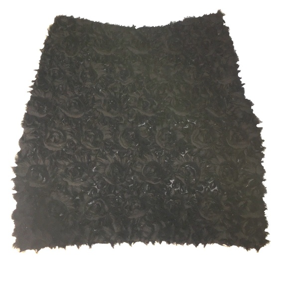 Black Rose Mini Skirt