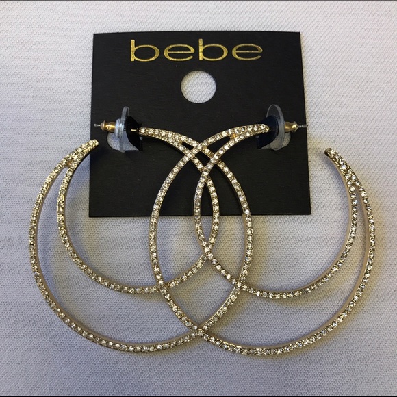 NWT Bebe hoop earrings
