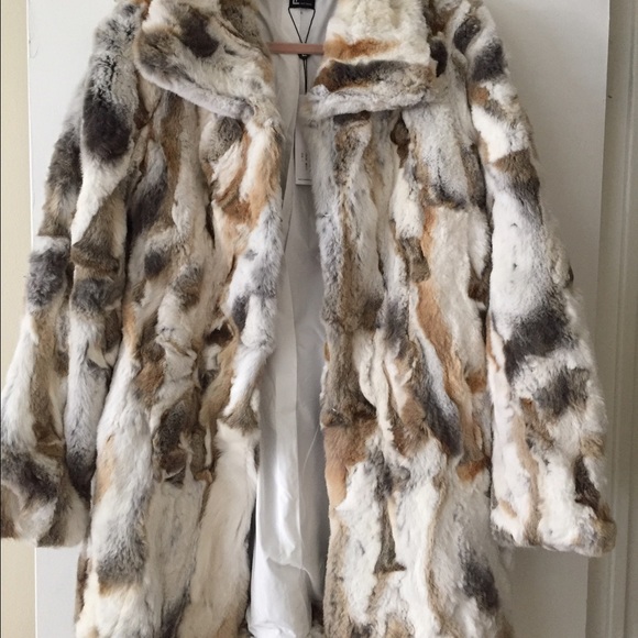 Real fur coat