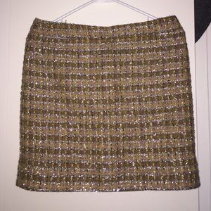J. Crew shimmer skirt