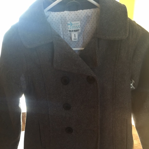 Old navy pea coat, girl's medium
