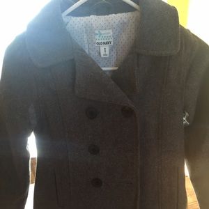 Old navy pea coat, girl's medium