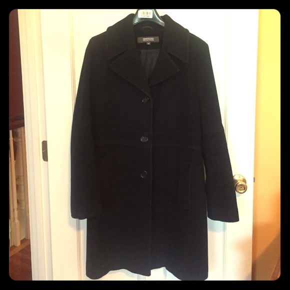 Kenneth Cole Reaction Wool Winter Long Peacoat