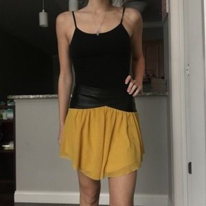 Free people vegan leather skirt