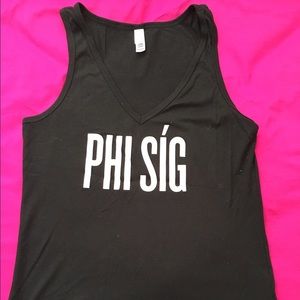 Phi Sigma Sigma Vneck Tank