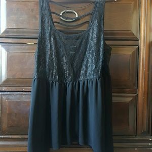 Black lace top