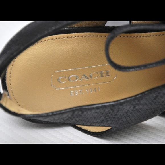 ✨SALE✨COACH Maureen Lace Up Platform Heels - Picture 3 of 4