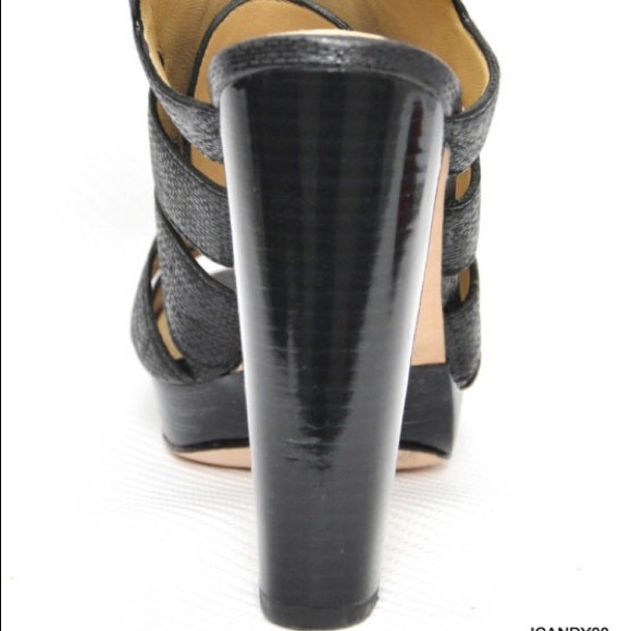 ✨SALE✨COACH Maureen Lace Up Platform Heels - Picture 4 of 4