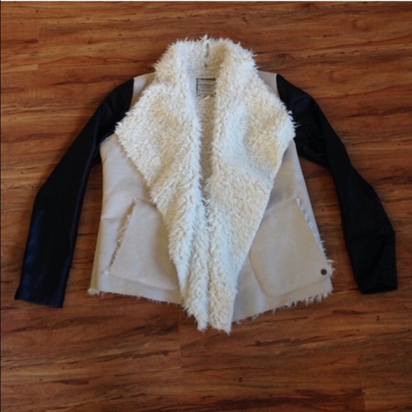 Faux Leather Billabong Jacket