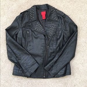 Last Chance Sale! Faux Leather Moto Jacket