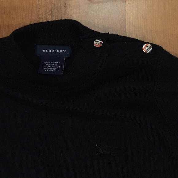 Burberry Navy Little Boy Sweater size 3