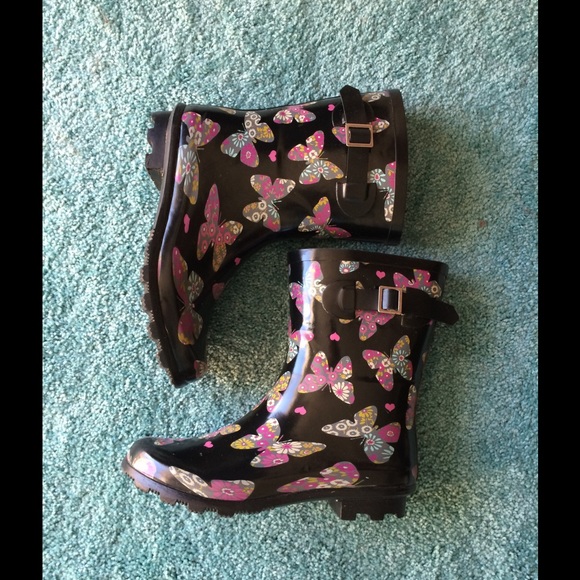 Butterfly Rain Boots