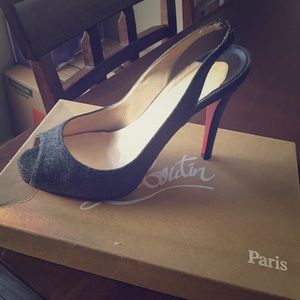 Christian Louboutin -N• Prive 120 Gray Flannel