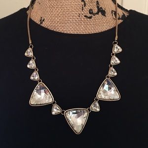 Reversible bling and gold necklace