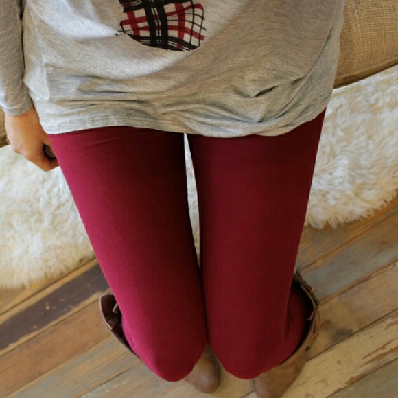 Infinity Raine Pants - NWT Burgundy  Leggings