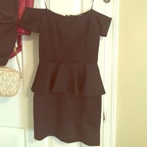 Black dress off shoulder
