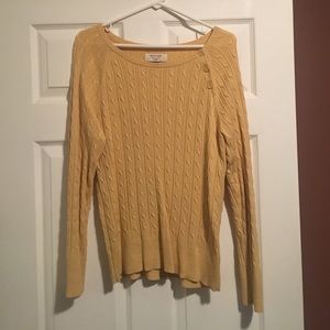 Canary yellow sweater