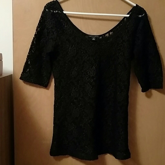 Banana Republic Black/Gold lace top