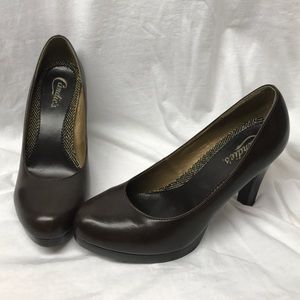 Candie's Brown Platform Pumps
