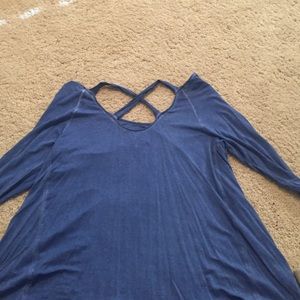 Cross back long sleeve tee American Eagle