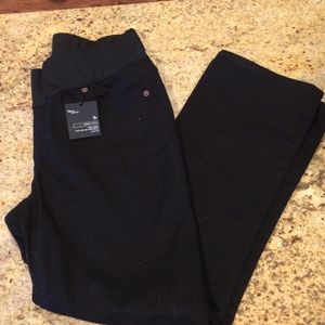 GAP MATERNITY black stretch cropped pants