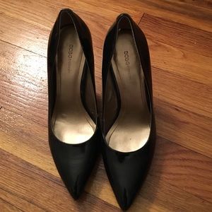 BCBGeneration Patent Black Heels