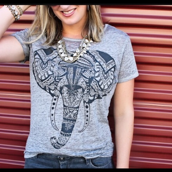 Gray Elephant Teeshirt