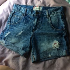 Denim shorts