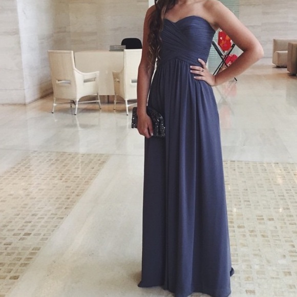 Bill Levkoff Gray Formal Dress