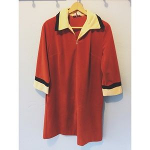 VINTAGE // 70s Color Block Dress