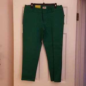 Green ankle pants