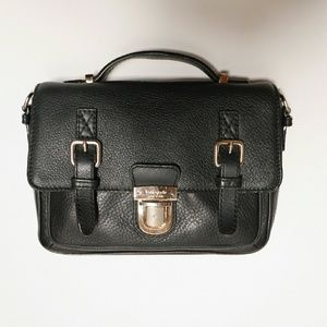Kate Space Black leather shoulder bag
