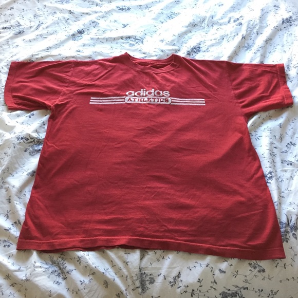 Vintage red adidas shirt
