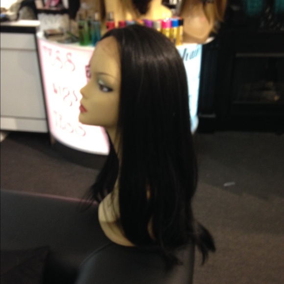 Wig human hair blende Long Lacefront Wig