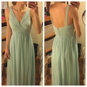 Bill Levkoff Mint Bridesmaid Dress #730