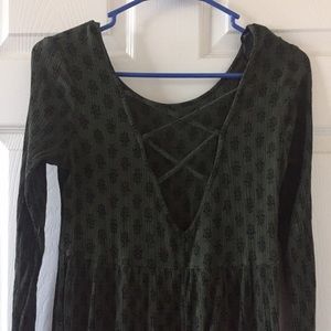 F21 cross cross back dress