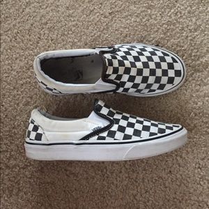 Checkered Slip on Vans