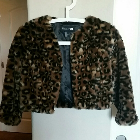 Fabulous Faux Fur Crop Jacket