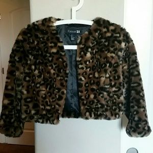 Fabulous Faux Fur Crop Jacket