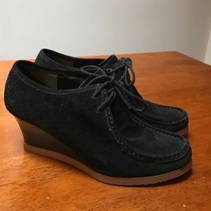 Ralph Lauren Suede wedge moccasin