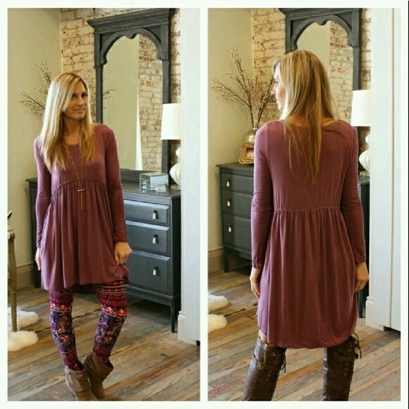 💓LAST ONE💓 --MEDIUM-- Mauve wash dyed dress!! - Picture 2 of 3